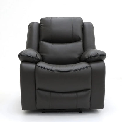 Harald Faux Leather Electric Recliner Arm Chair In Grey - Furniture One Shop