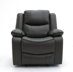Harald Faux Leather Electric Recliner Arm Chair In Grey - Furniture One Shop
