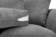 Harley Jumbo Cord Right Hand Corner Sofa In Grey