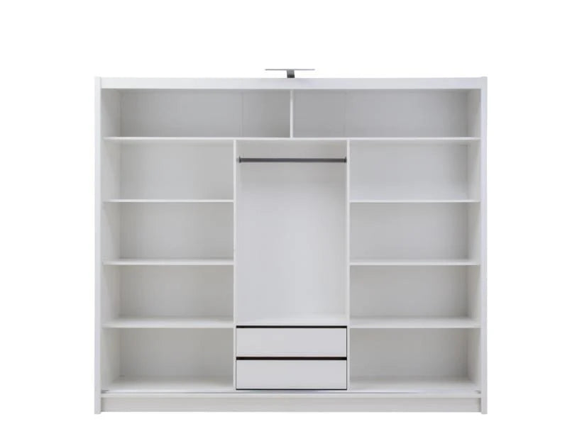 Havana ID-11 Wooden Wardrobe With 3 Sliding Doors In White Matt