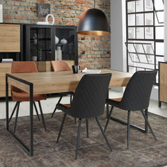 High Rock Dining Table in Riviera Oak - Furniture One Shop
