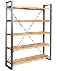 Cosmo Industrial Large Open Bookcase - Furniture One Shop