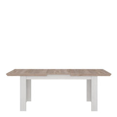 Illopa Dining Table Extended in Oak Nelson/Snowy Oak
