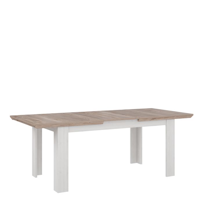 Illopa Dining Table Extended in Oak Nelson/Snowy Oak