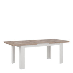 Illopa Dining Table Extended in Oak Nelson/Snowy Oak