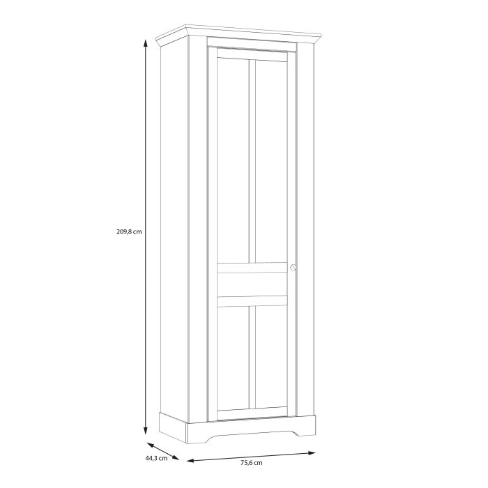 Illopa Hallway Wardrobe in Oak Nelson/Snowy Oak