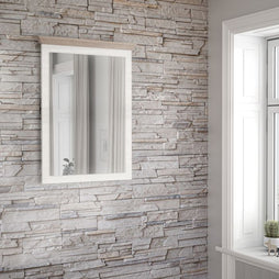 Illopa Mirror in Oak Nelson/Snowy Oak - Furniture One Shop