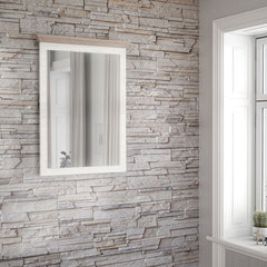 Illopa Mirror in Oak Nelson/Snowy Oak - Furniture One Shop