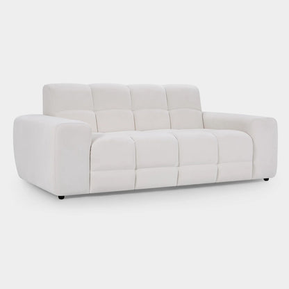 Jacob 3 Seater Fabric Sofa In Natural