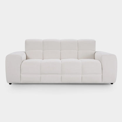 Jacob 3 Seater Fabric Sofa In Natural