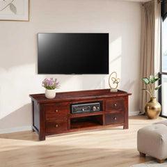 Jaipur Dark Mango TV Stand - Furniture One Shop