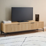 Jaipur Wooden Large TV Stand with 3 Door in Solid Oak