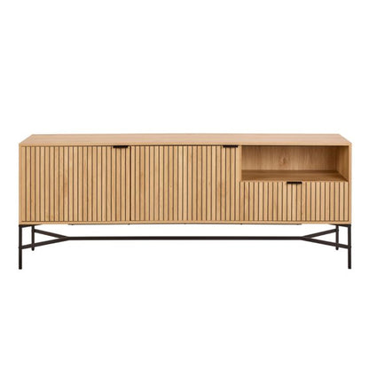 Jaipur Wooden Sideboard 2 Doors 1 Drawer in Solid Oak - Furniture One Shop