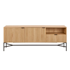 Jaipur Wooden Sideboard 2 Doors 1 Drawer in Solid Oak - Furniture One Shop