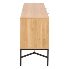 Jaipur Wooden Sideboard 2 Doors 1 Drawer in Solid Oak - Furniture One Shop