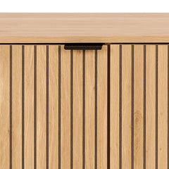 Jaipur Wooden Sideboard 2 Doors 1 Drawer in Solid Oak - Furniture One Shop
