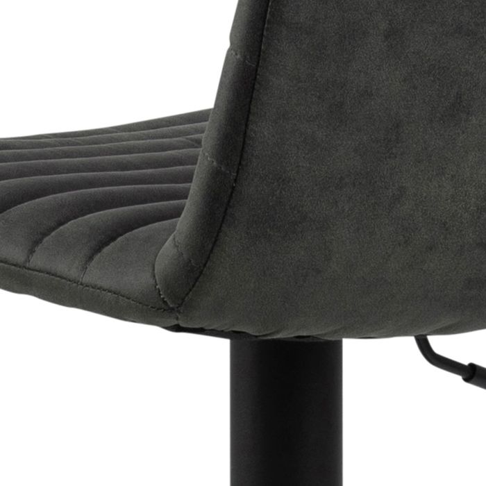 Kimmy Bar Stool in Grey Fabric Set of 2