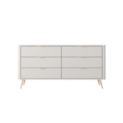 Lante 6 Drawers Chest Of Drawers in Beige - 163cm