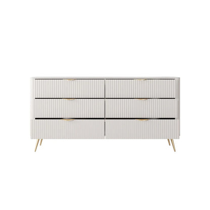 Lante 6 Drawers Chest Of Drawers in Beige - 163cm