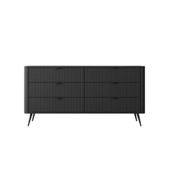 Lante 6 Drawers Chest Of Drawers in Black - 163cm