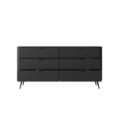Lante 6 Drawers Chest Of Drawers in Black - 163cm