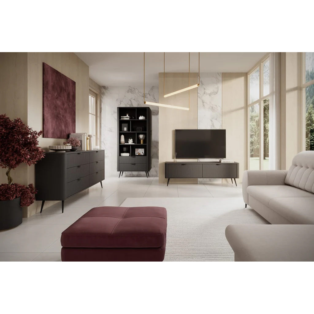Lante Wooden TV Stand 200cm in Black