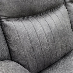 Leon Electric Recliner 2 Seater Sofa In Grey Tech Fabric - Furniture One Shop