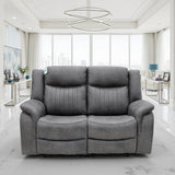 Leon Electric Recliner 2 Seater Sofa In Grey Tech Fabric