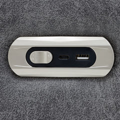 Leon Electric Recliner Armchair In Grey Tech Fabric - Furniture One Shop