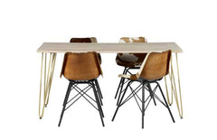 Light Gold Dining Table - Furniture One Shop