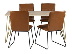 Light Gold Dining Table - Furniture One Shop
