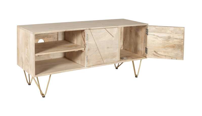 Light Gold Plasma TV Stand