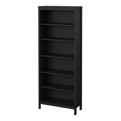 Madrid Bookcase in Black - Furniture One Shop
