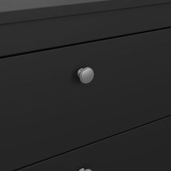 Madrid Chest 3 drawers in Matt Black - Furniture One Shop