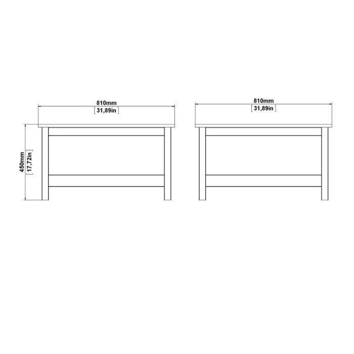 Madrid Coffee table in White