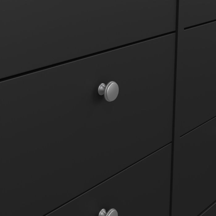 Madrid Double dresser 4+4 drawers in Matt Black