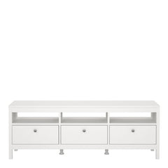 Madrid Tv-unit 3 drawers in White