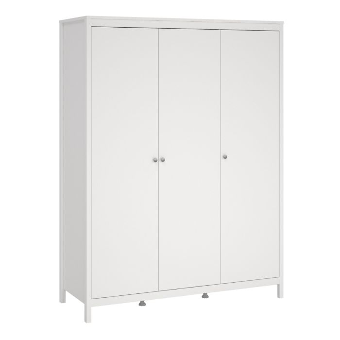 Madrid Wardrobe with 3 Doors in White