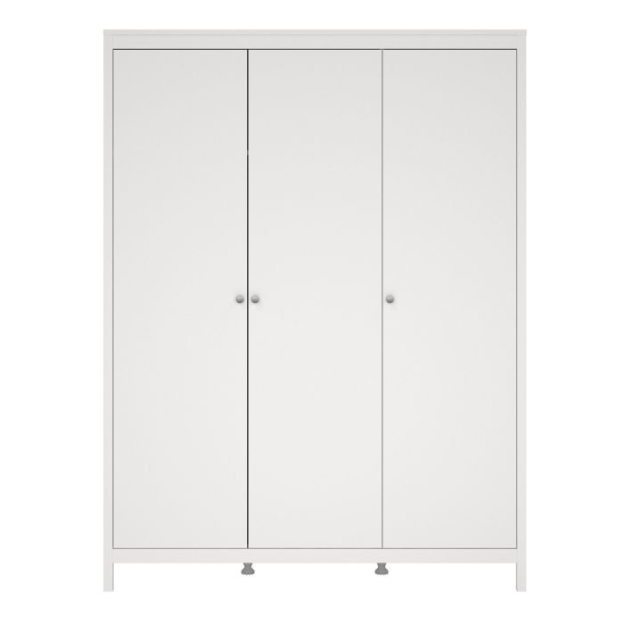 Madrid Wardrobe with 3 Doors in White