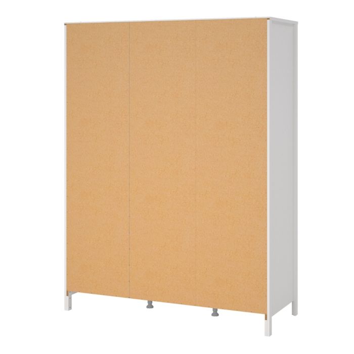 Madrid Wardrobe with 3 Doors in White