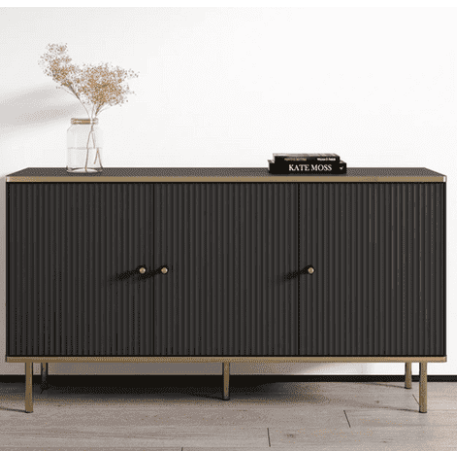 Maison Black And Gold 3 Door Sideboard