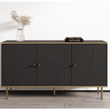Maison Black And Gold 3 Door Sideboard