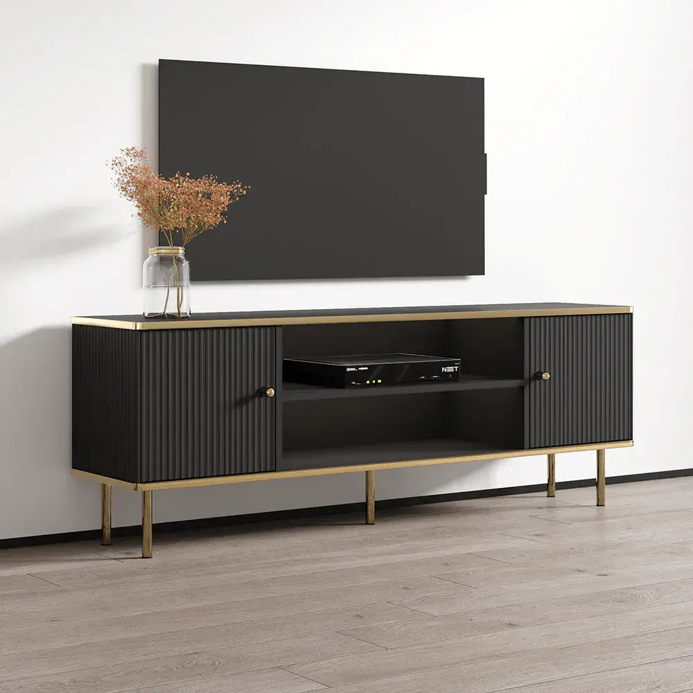 Maison Black And Gold TV Unit