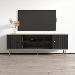 Maison Black And Gold TV Unit