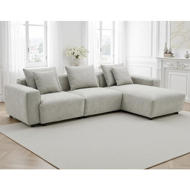 Malibu Universal L-shape Corner Sofa In Beige