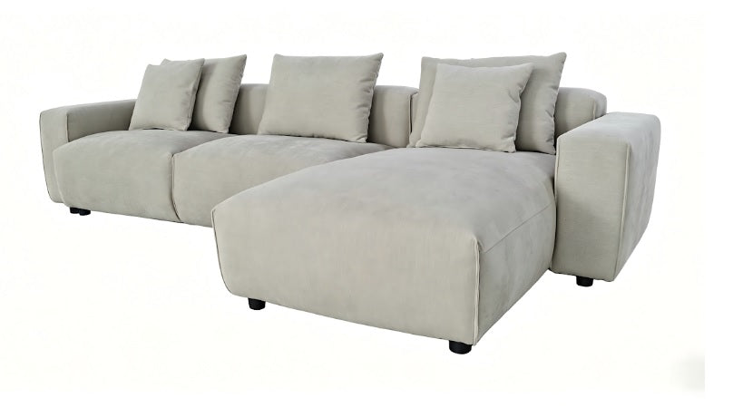 Malibu Universal L-shape Corner Sofa In Beige - Furniture One Shop