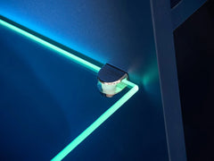 Marino Wooden Entertainment Unit in Navy & Oak Flagstaff - Furniture One Shop