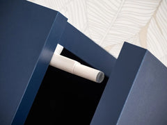 Marino Wooden Entertainment Unit in Navy & Oak Flagstaff - Furniture One Shop