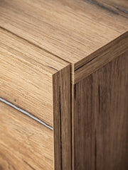 Marino Wooden Entertainment Unit in Navy & Oak Flagstaff - Furniture One Shop