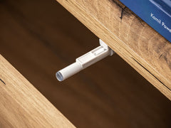 Marino Wooden Entertainment Unit in Navy & Oak Flagstaff - Furniture One Shop